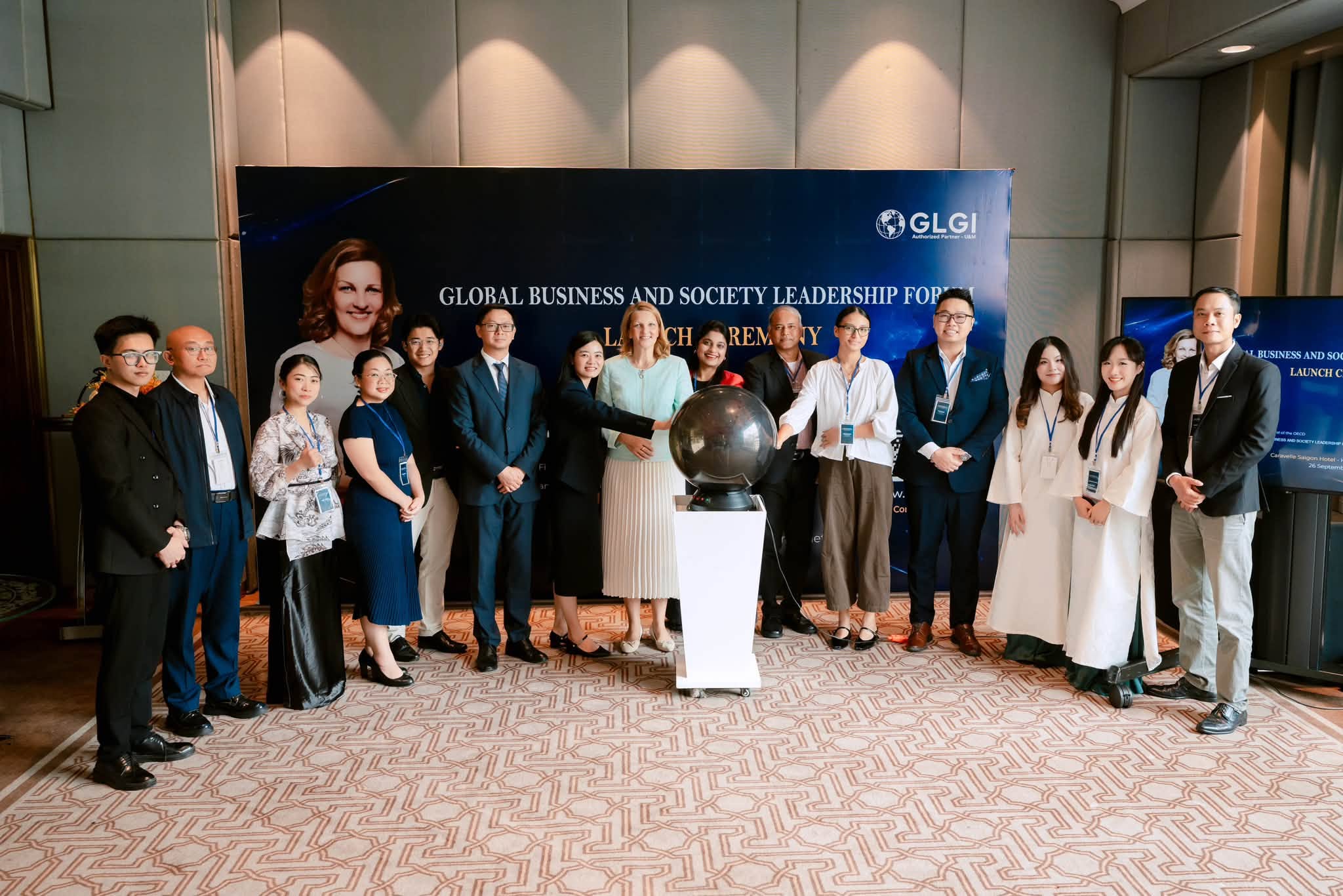 Mari Kiviniemi and guests at the forum launch in Ho Chi Minh City